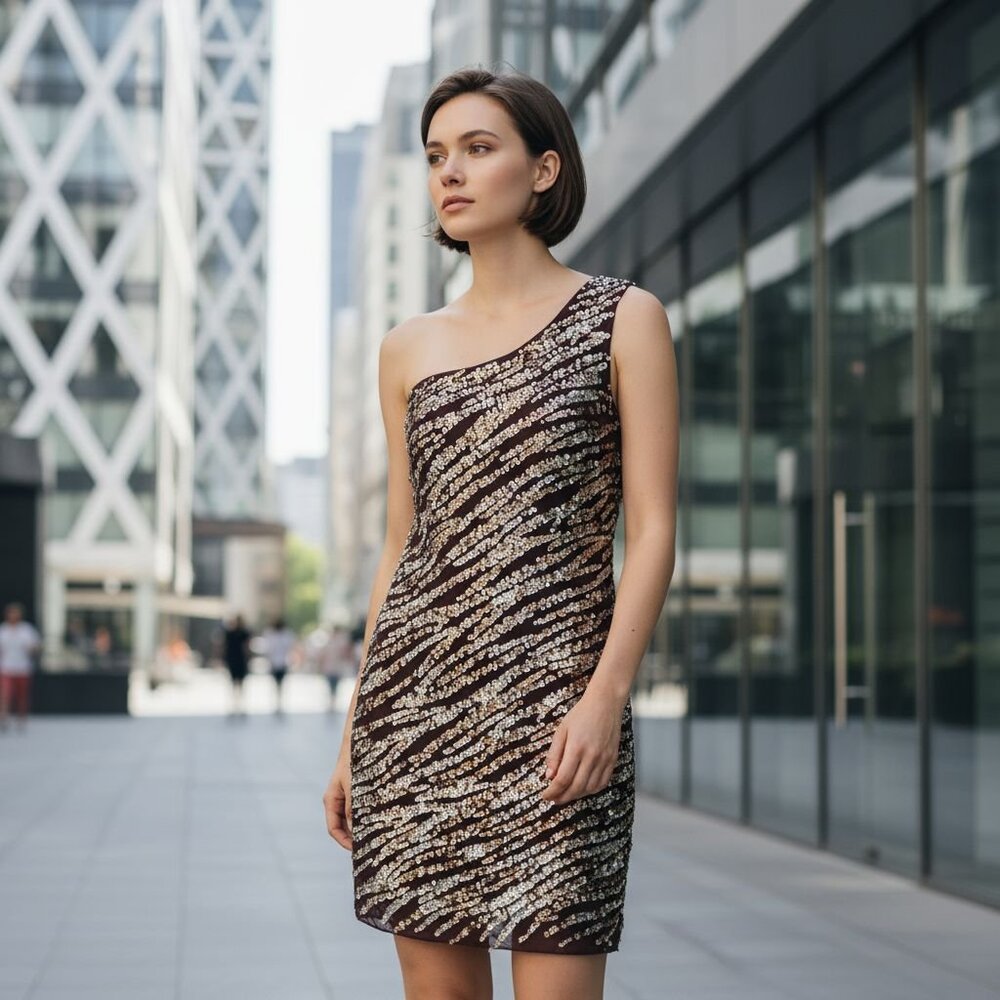 ALICE + OLIVIA Sequin Nora Dress